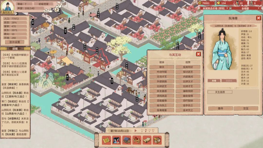 【游戏推荐】《吾今有世家》v0.7.298 免安装中文学习版