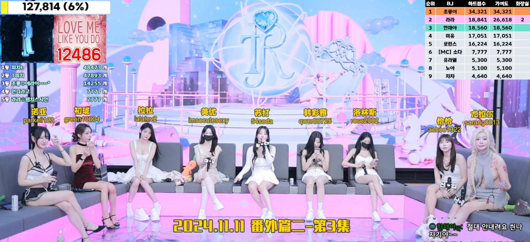 【Jinricp 第三季】 (番外三) 2024.11.11 韩国女团直播秀