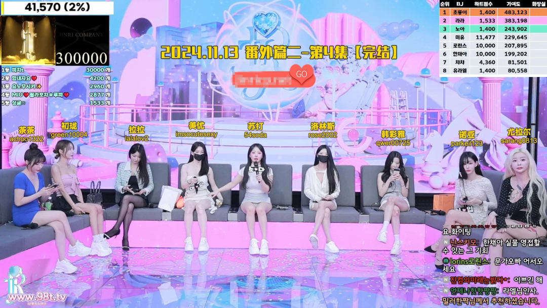 【Jinricp 第三季】 (番外四) 2024.11.13 韩国女团直播秀