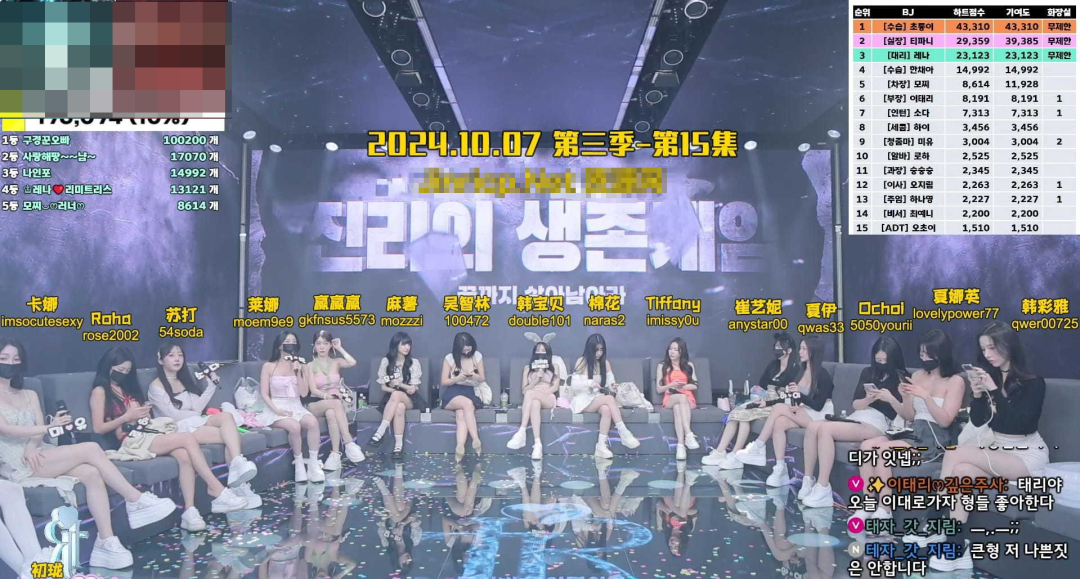 【Jinricp 第三季】 (第十五期) 2024.10.07 韩国女团直播秀