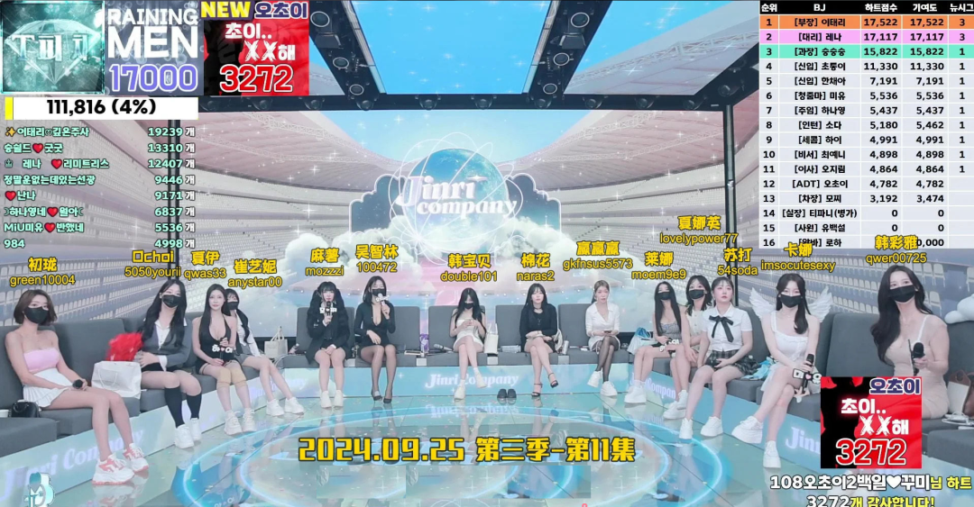 【Jinricp 第三季】 (第十一期) 2024.09.25 韩国女团直播秀